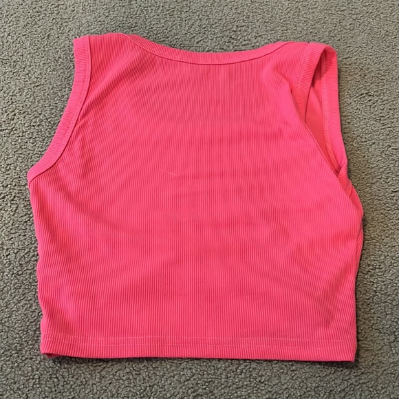 pink shein cropped tank top, size xs - Picture 3 of 3